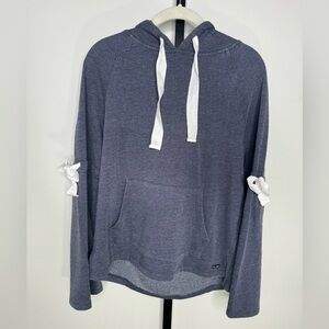 Betsey Johnson Women's Hoodie Sweatshirt - Navy Blue - Size Small